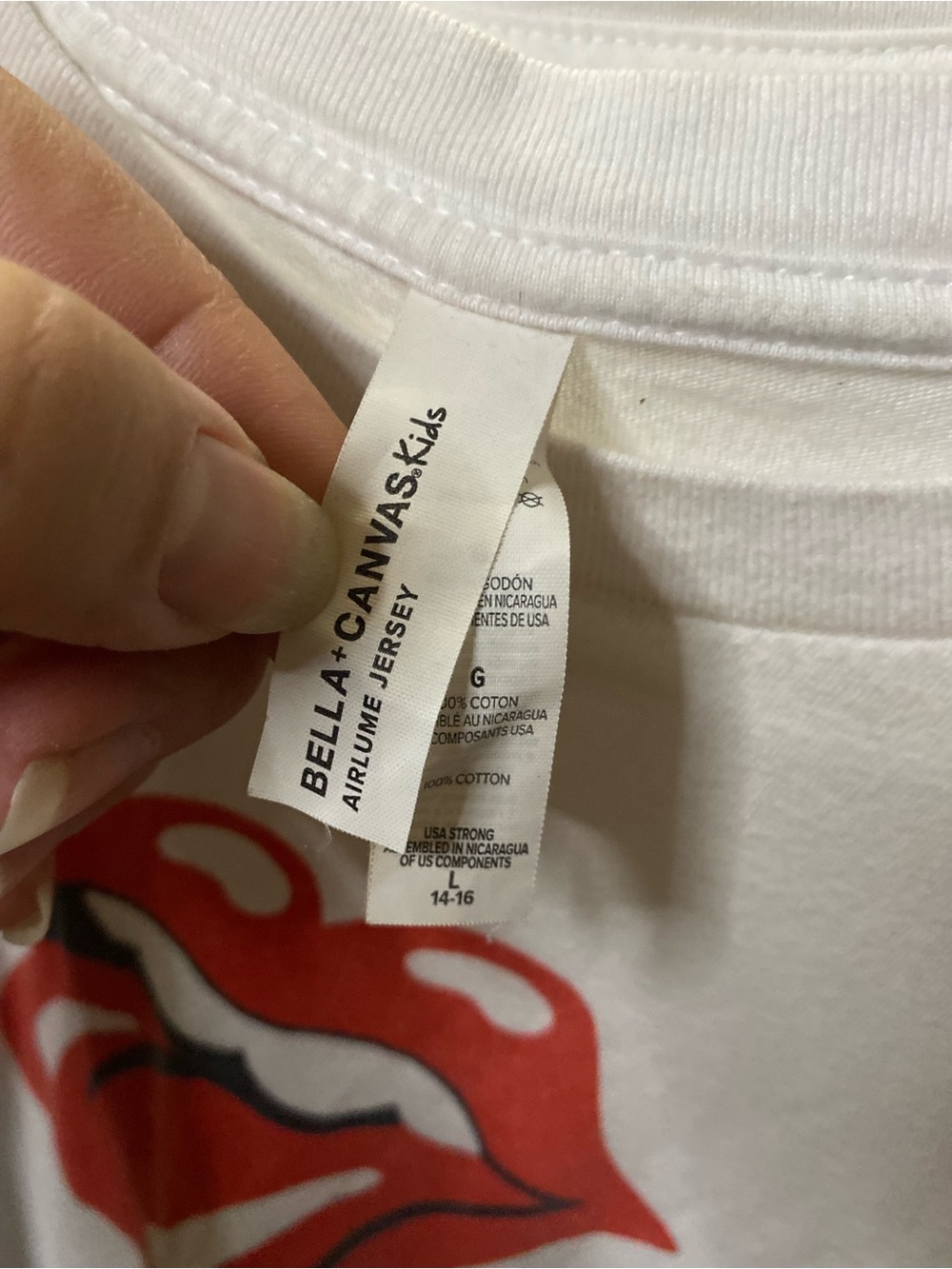 The Rolling Stones Kids T‑Shirt with Red Tongue Graphic - Picture 2 of 2